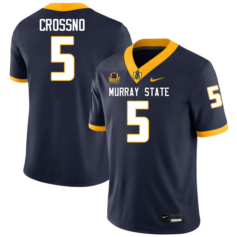 Murray State Racers #5 Conlee Crossno College Football Jerseys,Uniforms-Navy